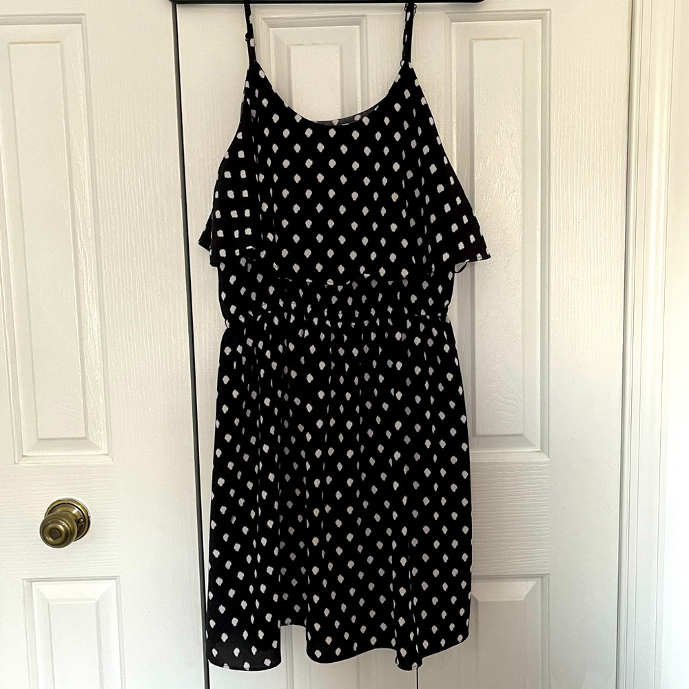 Abstract polka dot tank dress